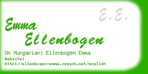 emma ellenbogen business card